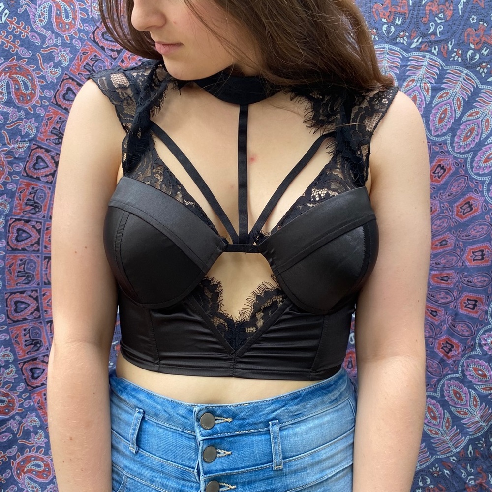 Black Lingerie/Corset Top
